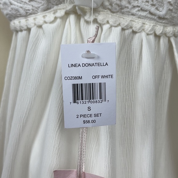 Linea Donatella Women’s Off White 2PC  Nightwear - Picture 8 of 9